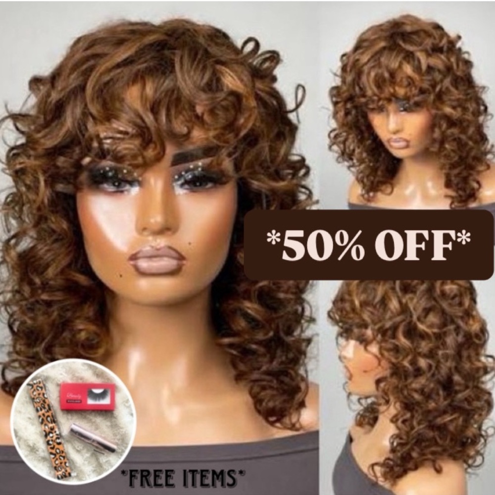 ✨ Wolf Cut Curly Wig ✨